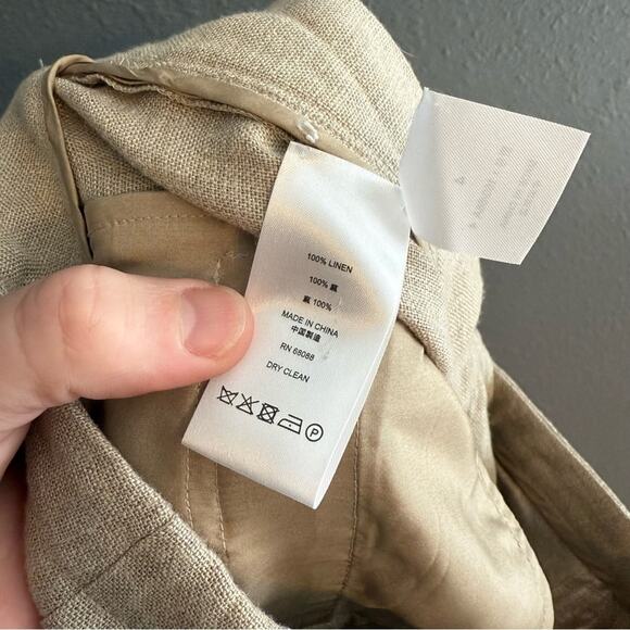 TSE Linen High Waisted Pants Size 4 - Picture 8 of 8